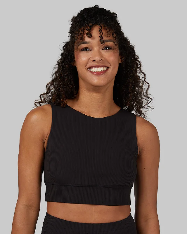 WOMEN'S ACTIVE RIB HIGH NECK SPORTS BRA