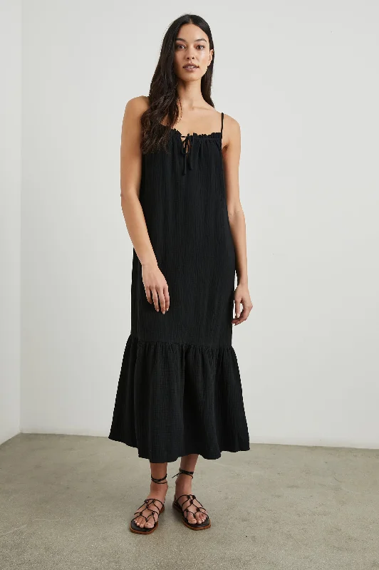 MARSEILLE DRESS - BLACK GAUZE