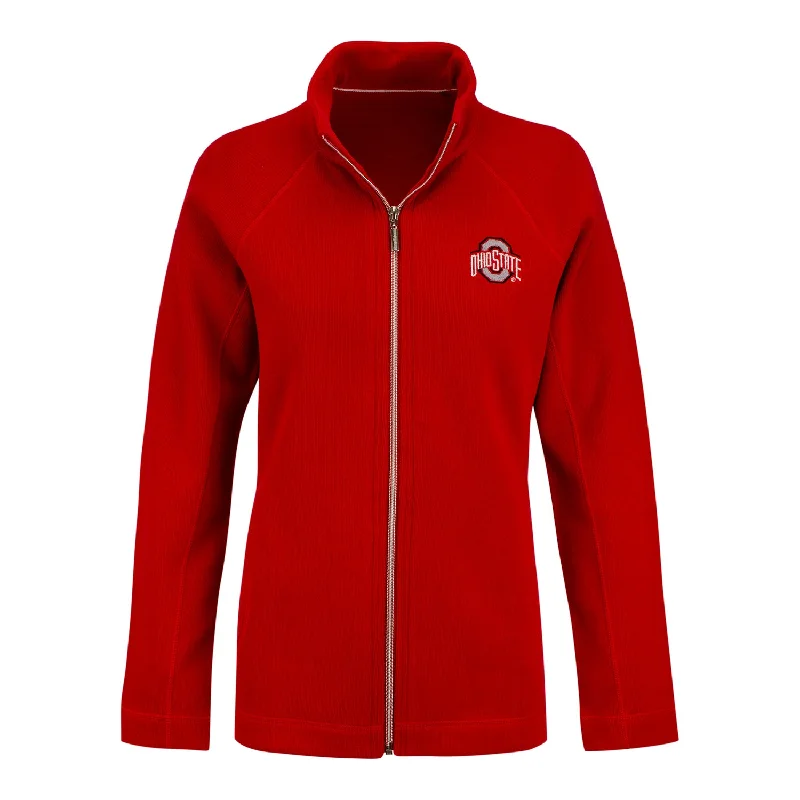 Ladies Ohio State Buckeyes Aruba Full Zip Jacket