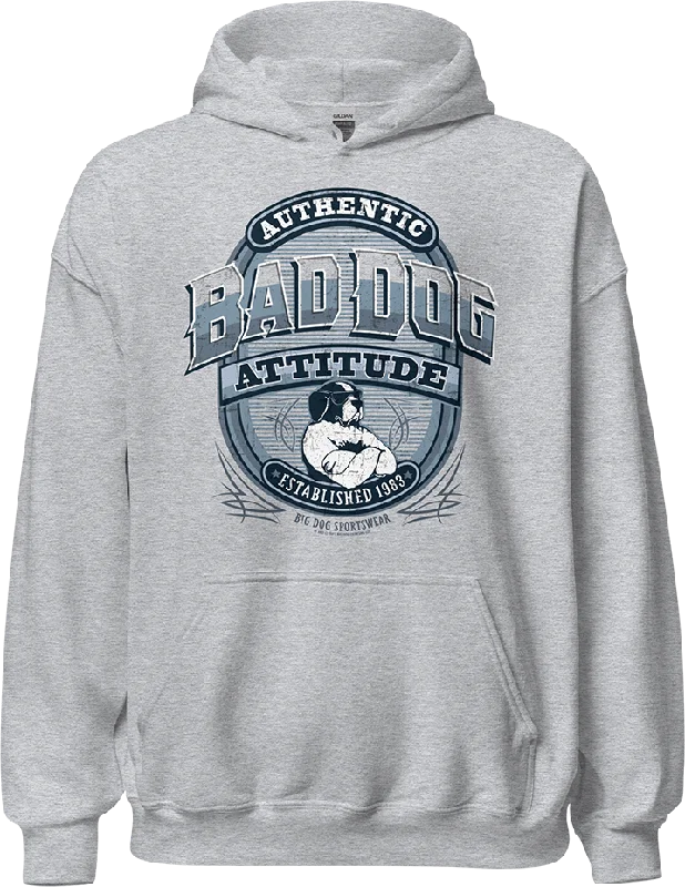 BAD DOG ATTITUDE SINCE 83 Graphic Hoodie Preppy Women's College