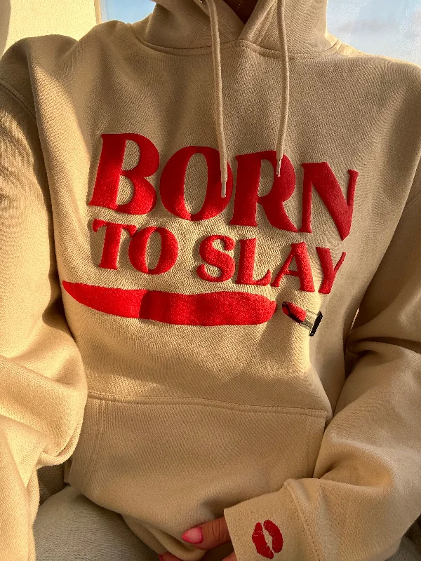 Born To Slay Hoodie Cozy Women's Sherpa - lined