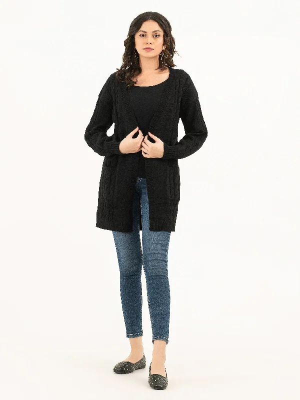 Woolen Long Cardigan