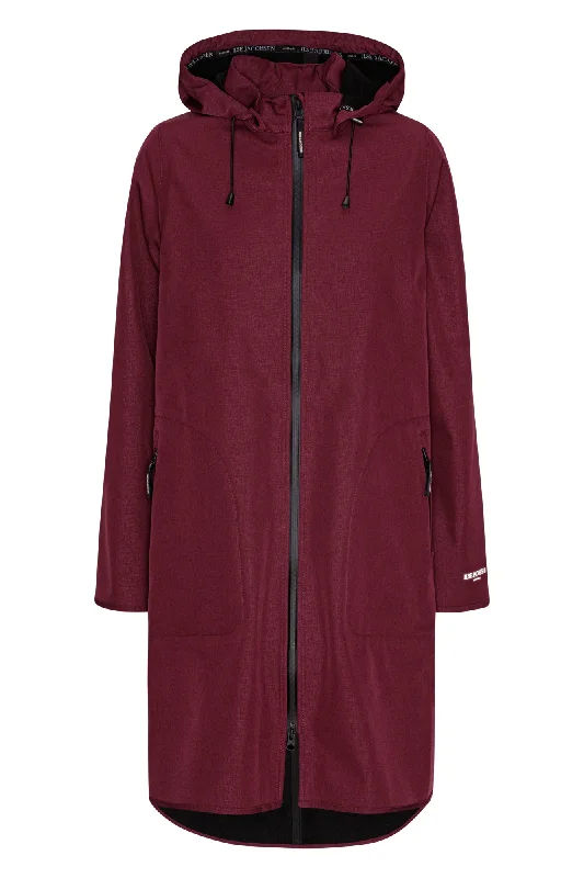 Ilse Jacobsen Rain 128 Raincoat in Maroon