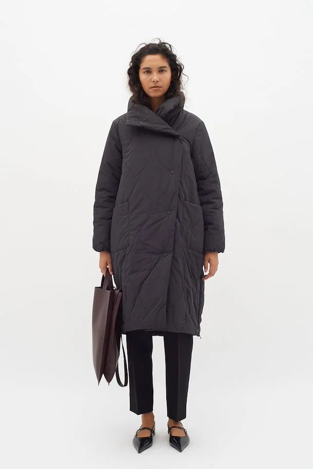 Inwear Leigan Long Coat in Black