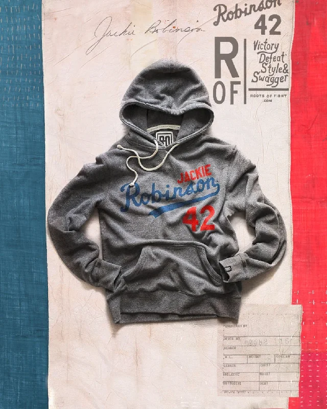 Jackie Robinson #42 Classic Grey PO Hoody