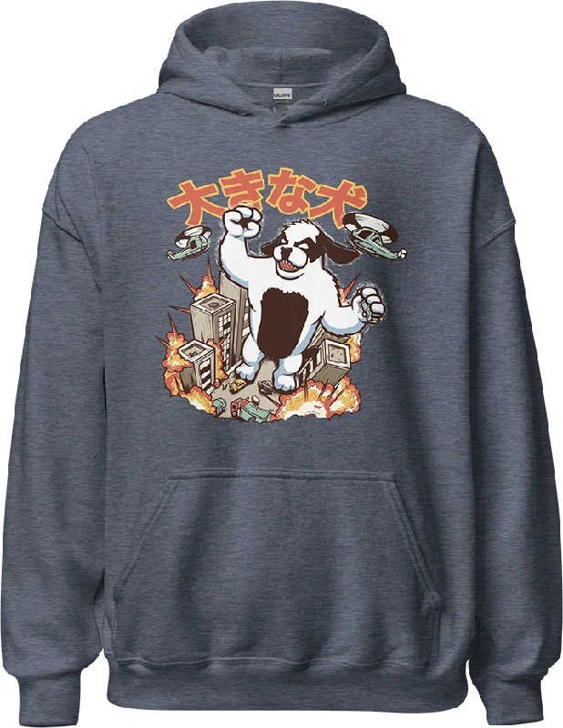 Kaiju Dog Graphic Hoodie Scandinavian