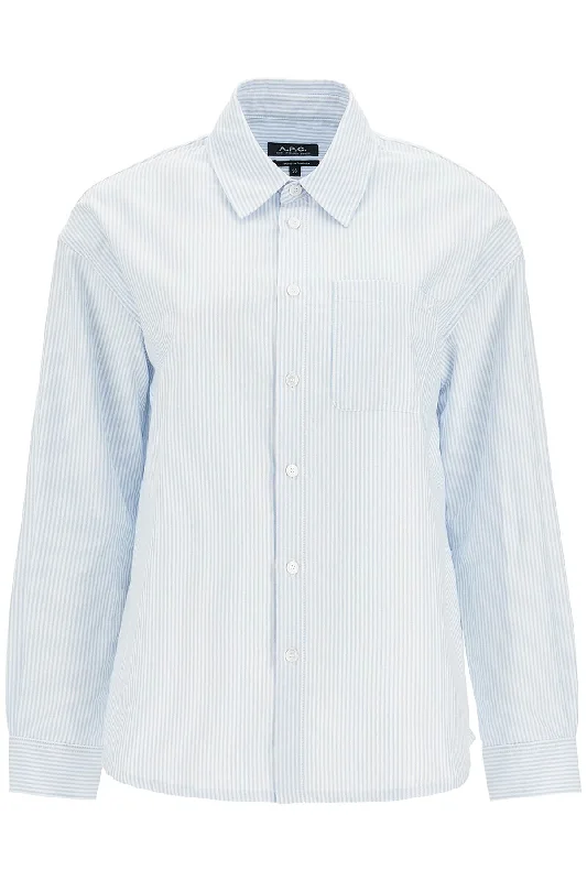 A.P.C. striped boyfriend shirt