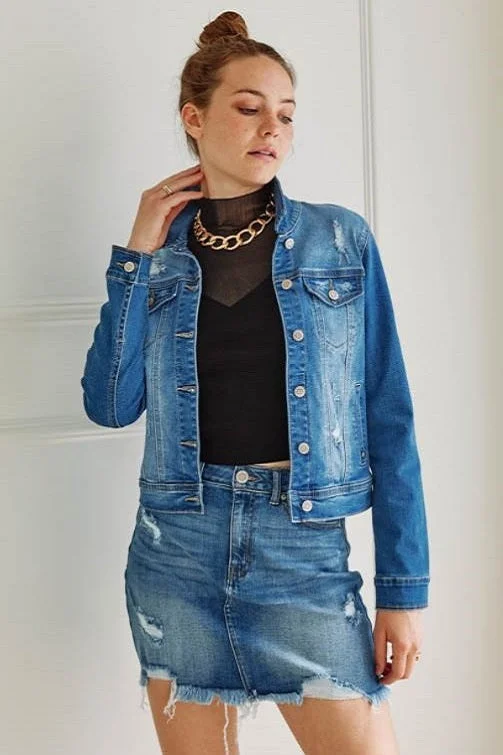 Classic Destructed Denim Jacket