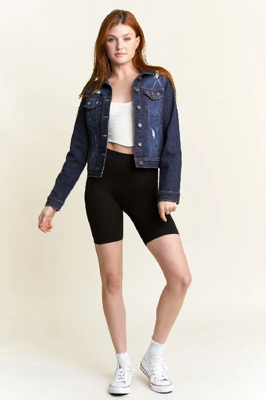 Destructed Regular Fit Denim Jacket