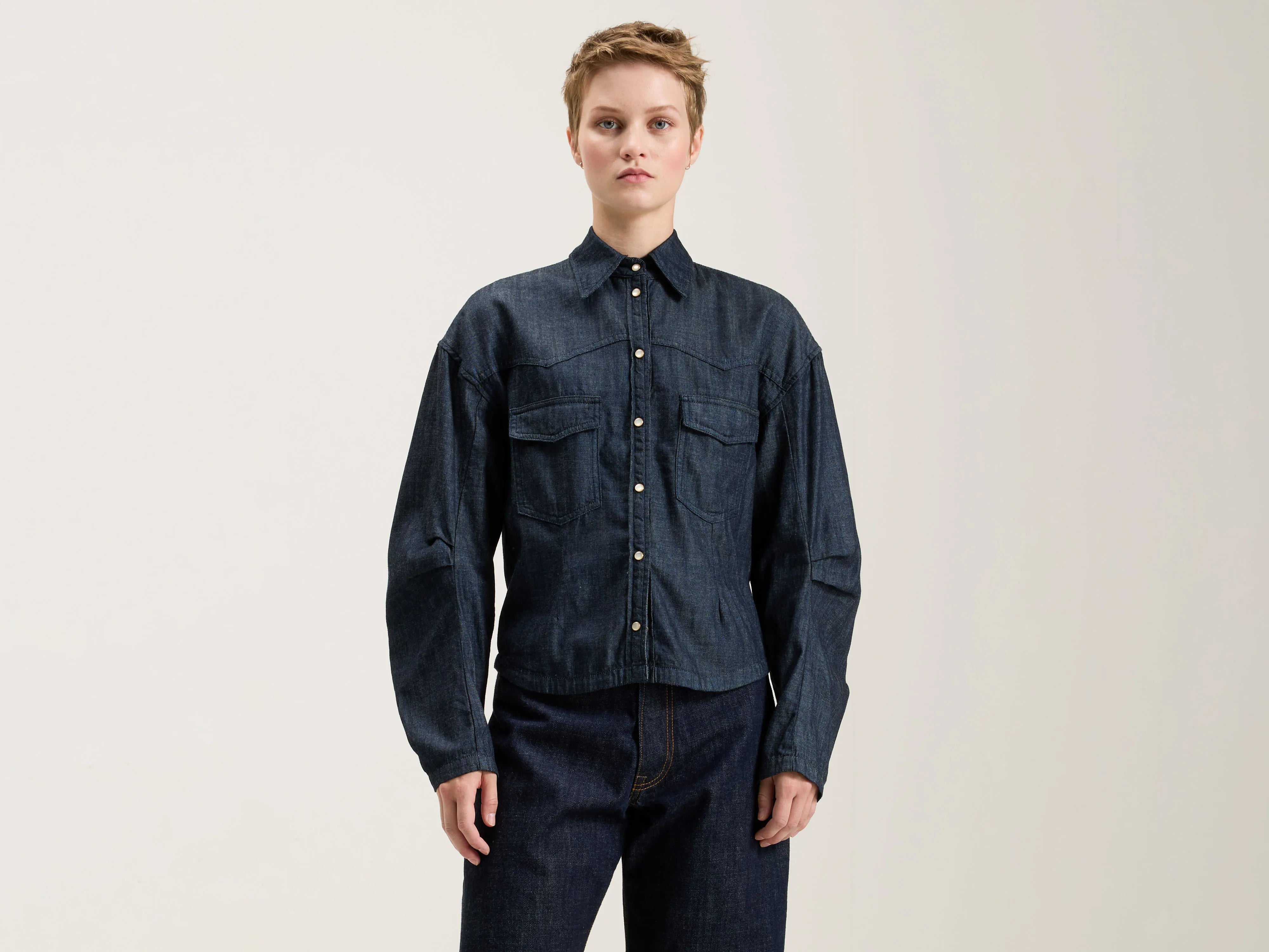 Kapla denim shirt (242 / W / 60S STONE WASH)