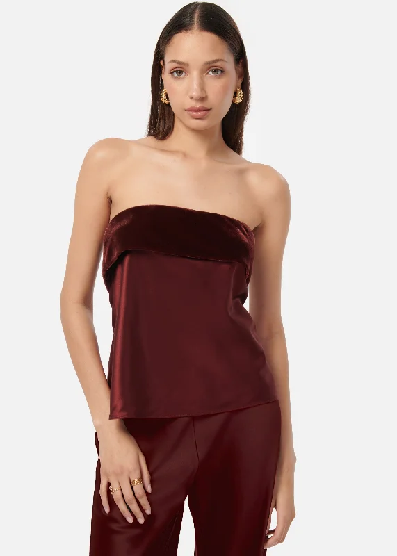 Diona Strapless Camisole Syrah