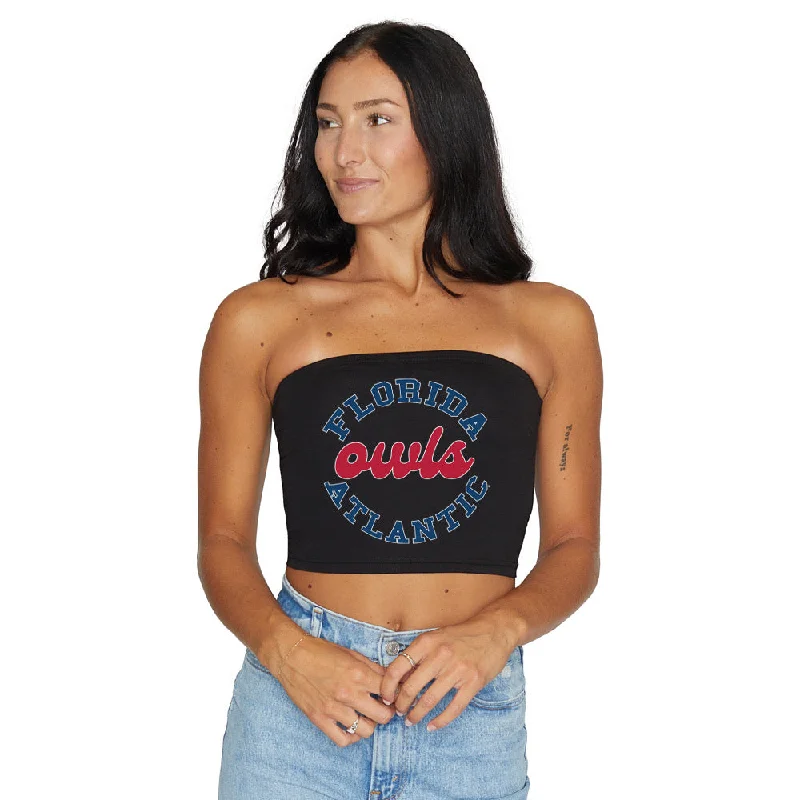 Florida Atlantic Owls Black Tube Top