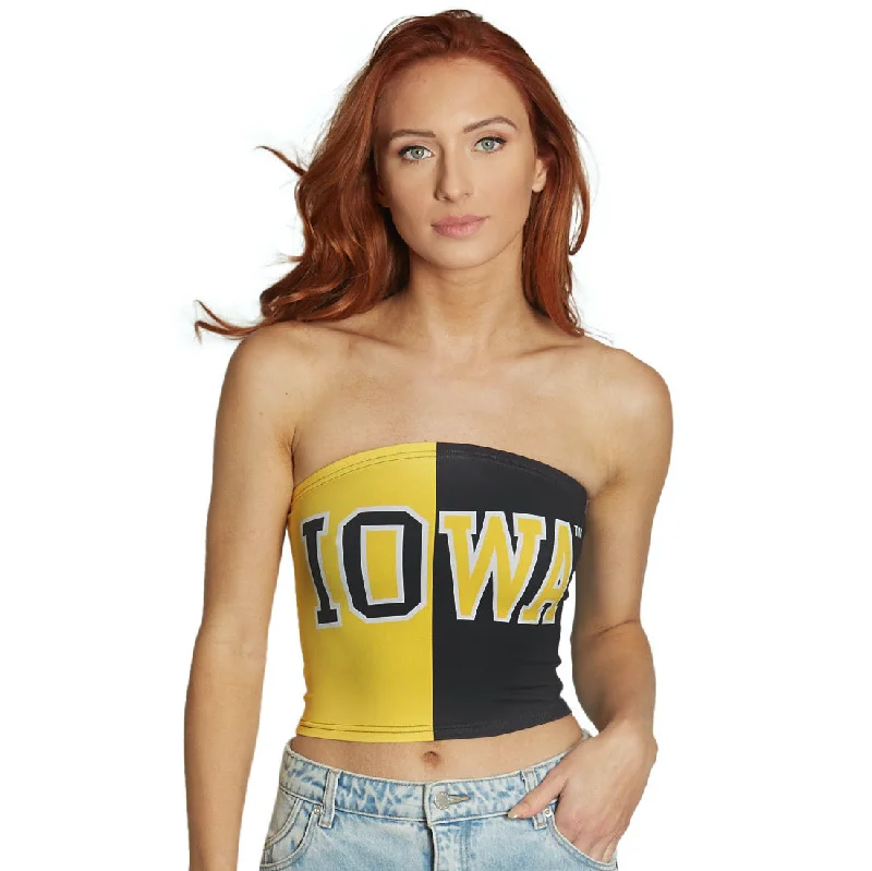 Iowa Hawkeyes Two Tone Tube Top