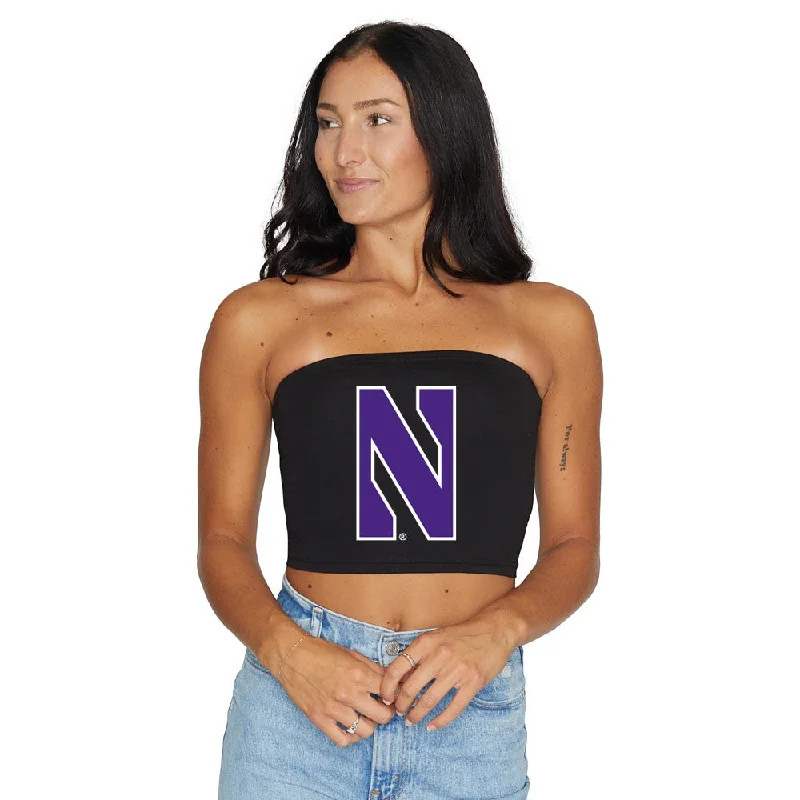 Northwestern Wildcats Black Tube Top