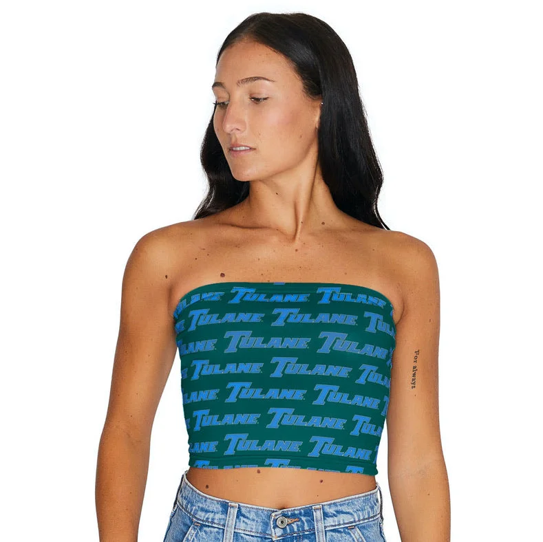 Tulane All Over Tube Top